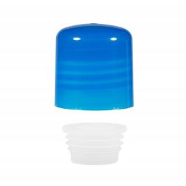 Schroefdop met plug PP blauw 24.410